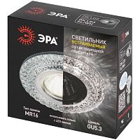 Светильник светодиодный DK LD3 SL/WH декор cо светодиодной подсветкой (белый) прозр. ЭРА Б0019202