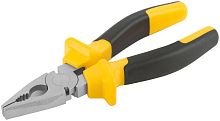 Плоскогубцы комбинированные ''Старт'' черно-желтые прорезиненные ручки, хром-никелевое покрытие 180 мм | код 49955 | FIT
