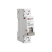 Автоматический выключатель ВА 47-63N 1P 25А (D) 4,5 кА PROXIMA EKF | код M634125D | EKF