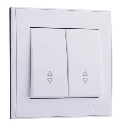 Выключатель RAIN проходной 2-ой белый | код 703-0202-106 | Lezard