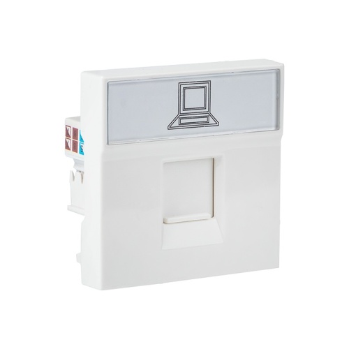 Розетка RJ45 кат, 6, 2 модуля | код E2MK016-135-10 | EKF Розетка RJ45 кат, 6, 2 модуля | код E2MK016-135-10 | EKF