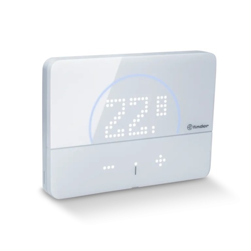Комнатный цифровой термостат Bliss2, питание 5В DС, 1СО 5А, в комплекте Gateway WiFi/BLE | код 1CB190050007POA | FINDER