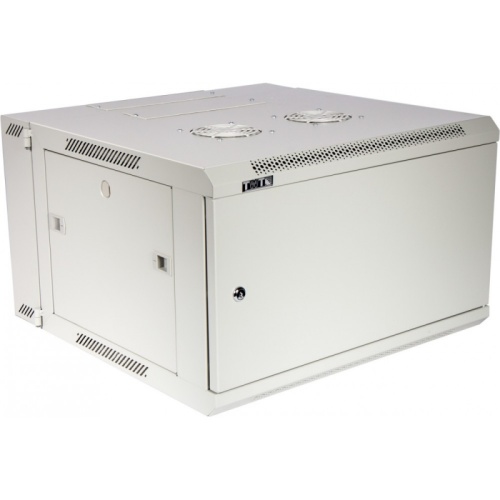 Шкаф настенный серии Pro, 3-секционный, 12U 600x600, металлическая дверь | код TWT-CBW3M-12U-6x6-GY | TWT