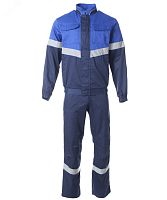 Костюм летний ОРИОН, цвет синий с васильком, ткань Твил 120-124, 170-176 | код 124932 | Эталон-Спецодежда