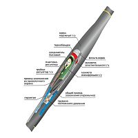 Муфта кабельная соединительная 10кВ 10ПСТ(б)-(тк)-3х(70-120) с болтовыми соединителями Нева-Транс Комплект 22060002
