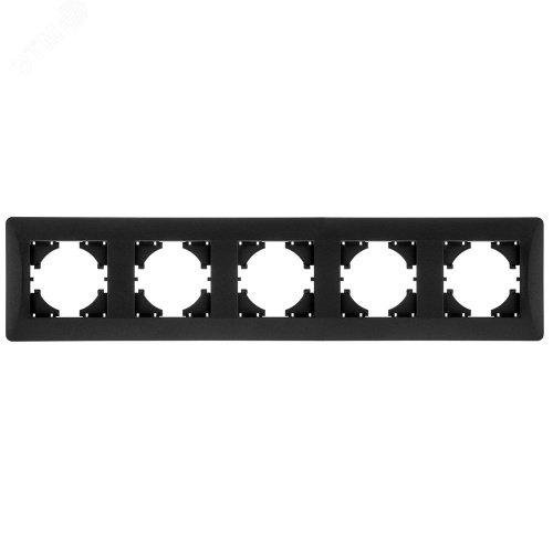 GUSI Ugra РАМКА 5-местная, цвет графит. | код С1150-010 | GUSI ELECTRIC