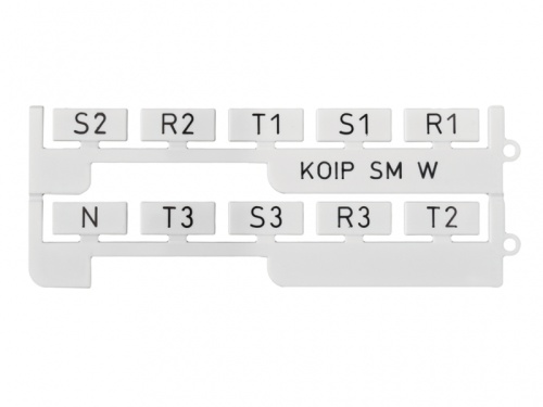 508 057, Маркировка без надписей, для AVK 50/ 95/ 150/ 240, 17х8 мм, (белая), KOIP TT W, (упак. 240 шт.) | код 0.0.0.5.08057 | KLEMSAN