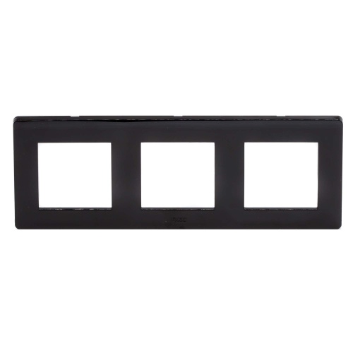 Рамка 3 поста на 2+2+2 модуля черная RAL7016 | код 75013B | DKC Рамка 3 поста на 2+2+2 модуля черная RAL7016 | код 75013B | DKC