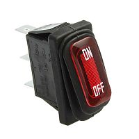 Клавишный переключатель RUICHI SB068, IP65, ON-OFF, 10.5x28.5 мм | код 100072 | Ruichi