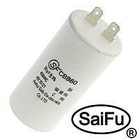 Пусковой конденсатор SAIFU CBB60, 20 мкФ, 450 В | код 102395 | Saifu