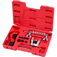 Приспособление для развальцовки и резки тормозных трубок 4.75-12.7 мм кейс 10 предметов | код 102-12416C | Мастак