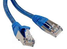Патч-корд F/UTP экран. Cat.5е LSZH 15 м синий, Hyperline PC-LPM-STP-RJ45-RJ45-C5e-15M-LSZH-BL | код 36335 | Hyperline