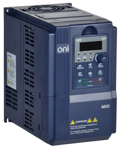 Преобразователь частоты A650 380В 3Ф 5,5кВт 13А M ONI | код A650-33E055TM | ONI
