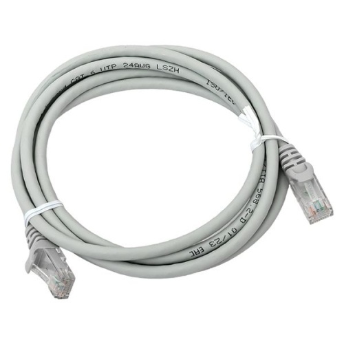 Патч-корд кат.6 UTP экранир. LSZH сер. 2.0м TERACOM PRO | код TRP-6UTP-LSH-2M-GY | EKF фото 2