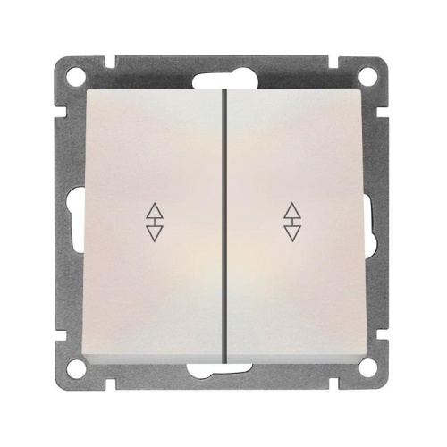 Афина выключатель проходной двухклавишный , с/у, 10А, 220В, механизм жемчуг (еврослот) | код A0026-OBr | Universal Афина выключатель проходной двухклавишный , с/у, 10А, 220В, механизм жемчуг (еврослот) | код A0026-OBr | Universal