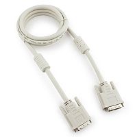 Кабель DVI-D single link Cablexpert CC-DVI-6C, 19M/19M, 1.8м, серый, экран, феррит.кольца, пакет | код CC-DVI-6C | Cablexpert