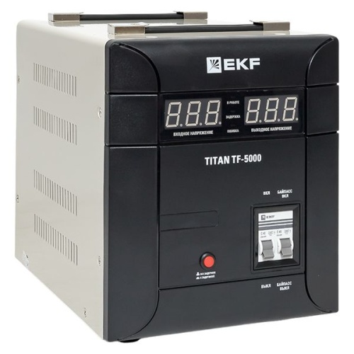 Стабилизатор напряжения электронный напольного исполнения TITAN -TF-5000 EKF | код stab-TF-5000 | EKF фото 2