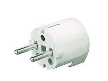 Вилка кабельная бытовая с боковым вводом кабеля черная 16А IP20 2P+E 230В | код. DIS13083N | DKC