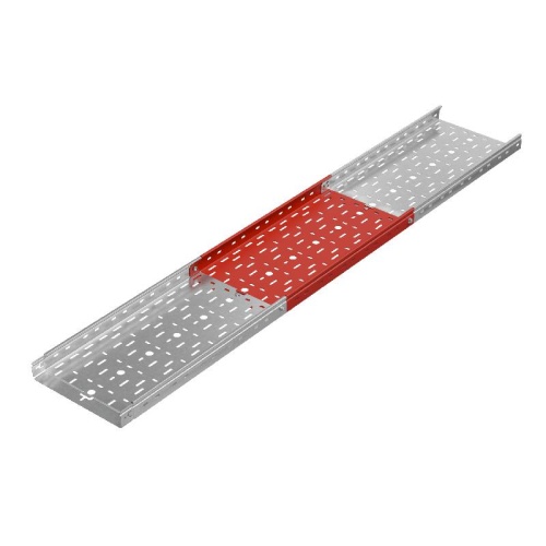 Лоток листовой перфорированный 300х50 L3000 сталь 0.8мм "БЫСТРЫЙ МОНТАЖ ПЛЮС" LPplus50-300-0.8-3000 оцинк. КМ PL0220 фото 3