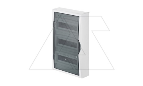 Щит навесной ECO BOX 3x12M, N/PE 4x 6x16+3x10mm2, дымчатая пласт. дверь, белый RAL9003, 560x354x107mm, IP40 | код 2506-01 | Elektro-plast Nasielsk