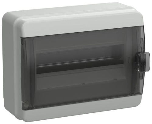 Корпус пластиковый КМПн-12 IP65 черн. прозр. дверь TEKFOR | код TF5-KP72-N-12-65-K03-K02 | IEK