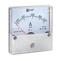 Амперметр AMA-801 аналоговый на панель (80х80) круглый вырез 1000А трансф, подкл, | код ama-801-1000 | EKF