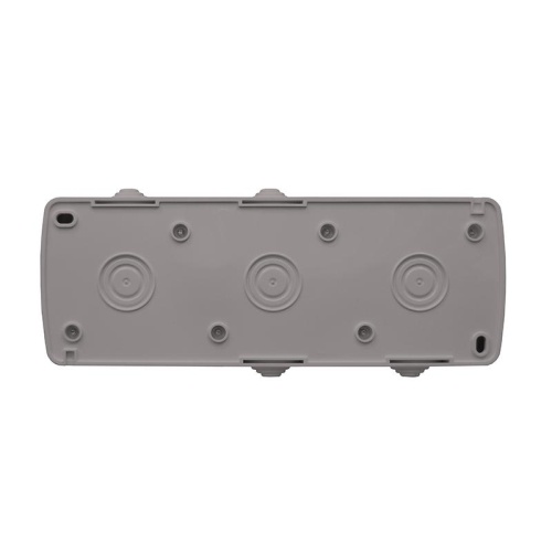 Клио блок наружный горизонтальный: выключатель двухклавишный + розетка двухместная с прозрачной крышкой, IP54, с/з, 16А, 220В, серый | код К2240-Gr | Universal фото 2 Клио блок наружный горизонтальный: выключатель двухклавишный + розетка двухместная с прозрачной крышкой, IP54, с/з, 16А, 220В, серый | код К2240-Gr | Universal фото 2