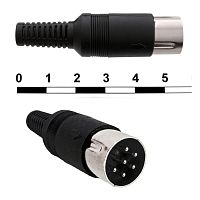 Разъём DIN RUICHI 7-0251 6p, 1А | код 70117 | Ruichi