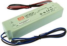Источник питания AC-DC, 60Вт, IP67, вход 90…264В AC, выход 24В/2,5А,изоляция 3000В AC, в кожухе 162,5х42,5х32мм, -30…+70С | код LPV-60-24 | MeanWell