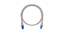 Шнур коммутационный NIKOMAX U/UTP 4 пары, Кат.6 (Класс E), 250МГц, 2хRJ45/8P8C, T568B, заливной, с защитой защелки, многожильный, BC (чистая медь), 24AWG (7х0,205мм), LSZH нг(А)-HFLTx, серый, 10м | код NMC-PC4UE55B-100-C-GY | NIKOMAX