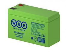 WBR HR1234W Аккумуляторная батарея для ИБП, напряжение: 12В, ёмкость: 9Ач, клеммы типа: F2, Размеры ВШГ: 100x65x151мм, вес: 2,8кг. Срок службы: 8 лет. | код WBR HR1234W | WBR