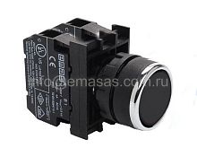 Кнопка нажимная круглая черная B101DH | код B101DH | EMAS
