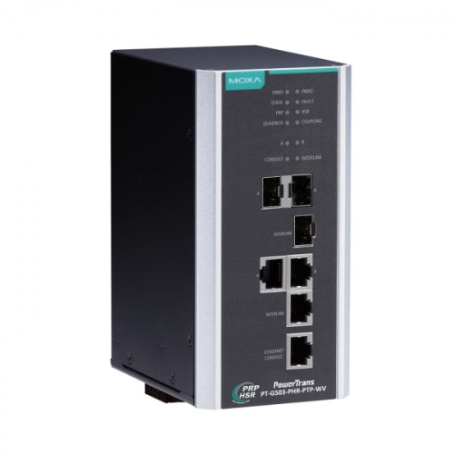 Модуль резервирования PT-G503-PHR-PTP-WV IEC 61850-3 and IEC 62439-3 full Gigabit managed redundancy box, with 3 10/100/1000BaseT(X) ports or 100/1000Base SFP po | код 00-06101236 | MOXA