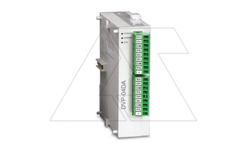 Модуль расширения DVP04DA-S2, 4AO, RS485, повыш. помехозащ. | код DVP04DA-S2 | Delta Electronics