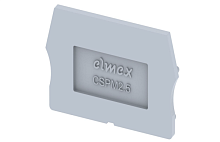 Концевая пластина для клемм, серая CSPM2.5-GREY | код 3910990000 | Elmex
