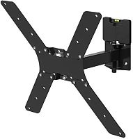 Кронштейн для телевизора Holder LCDS-5520-B черный 32-55 макс.45кг настенный поворотно-выдвижной и наклонный | код 1138297 | HOLDER
