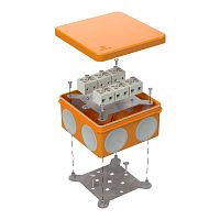Коробка огнестойкая для о/п двухкомпонентная 60-0300-FR6.0-12 Е15-Е120 RAL2004 100х100х50 (14 шт/кор) Промрукав | код 60-0300-FR6.0-12 | ПРОМРУКАВ