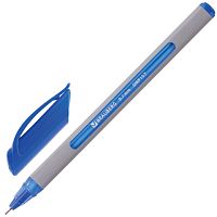 Ручка шариковая масляная BRAUBERG Extra Glide Soft Grey, СИНЯЯ, узел 0,7 мм, линия письма 0,35 мм, 142929 | код 142929 | BRAUBERG