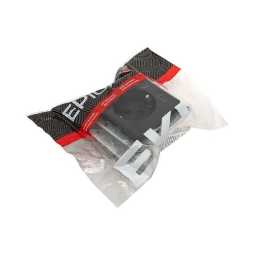 Розетка СП Эпика 16А с 2 USB-A+С с заземл. защ. шторки механизм черн. EKF UP1-SOB-111-USBA+USBC