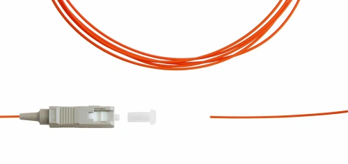 Шнур оптический монтажный 50/125 SC/MM 1 метр (pigtail) | код Pt-SC/M5-1м | ИнфоТелеком