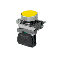 Кнопка плоская желтая, 1NO, IP65, металл MTB4-BA51 | код 137119 | MEYERTEC